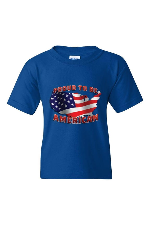 NIB - Big Boys T-Shirts and Tank Tops, up to Big Boys Size 24 - American Proud To Be US Flag