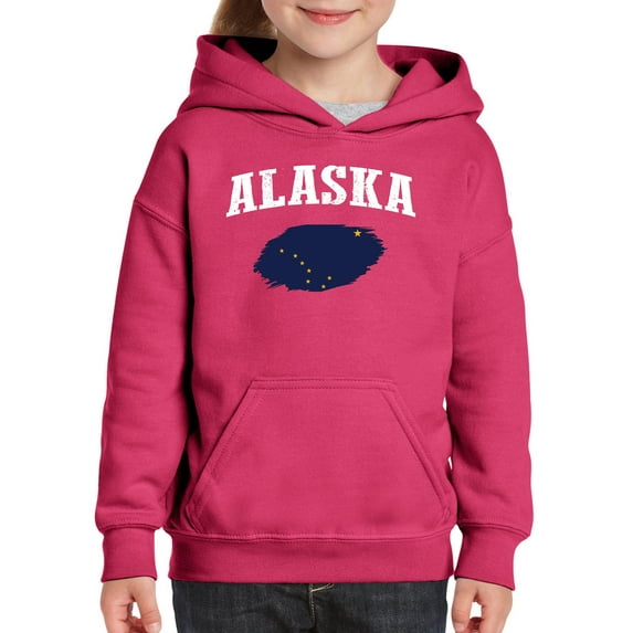 NIB - Big Girls Hoodies and Sweatshirts - Alaska Flag