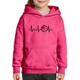 thumbnail image 1 of NIB - Big Girls Hoodies and Sweatshirts - Basketball Heartbeat, 1 of 5