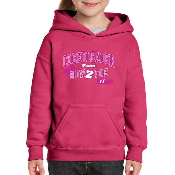 NIB - Big Girls Hoodies and Sweatshirts - Cheerleader Bow 2 Toe