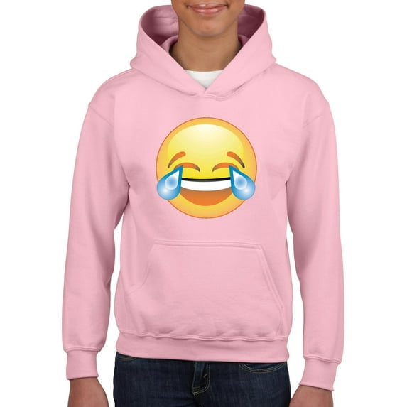 NIB - Big Girls Hoodies and Sweatshirts - Emoji Laughing Tears
