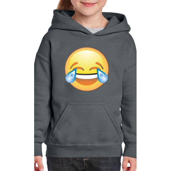 NIB - Big Girls Hoodies and Sweatshirts - Emoji Laughing Tears