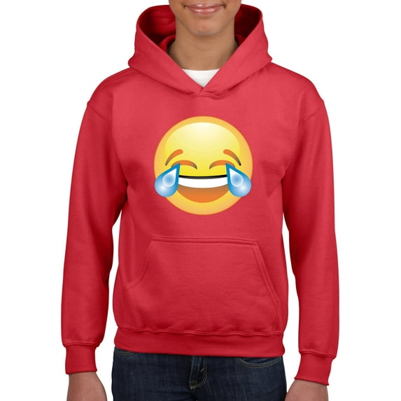 NIB - Big Girls Hoodies and Sweatshirts - Emoji Laughing Tears
