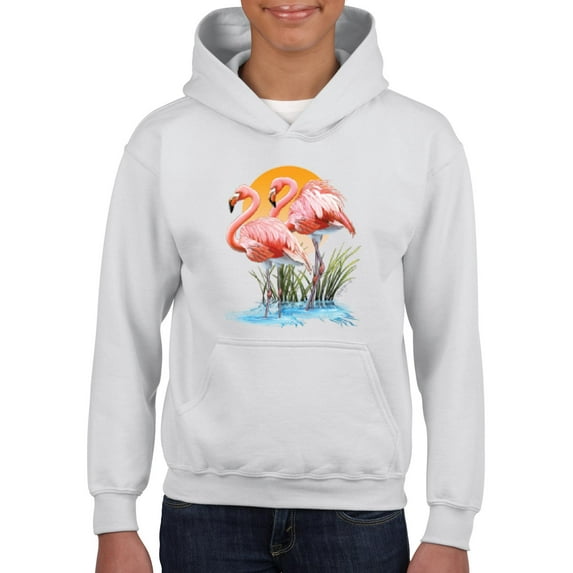 NIB - Big Girls Hoodies and Sweatshirts - Flamingo