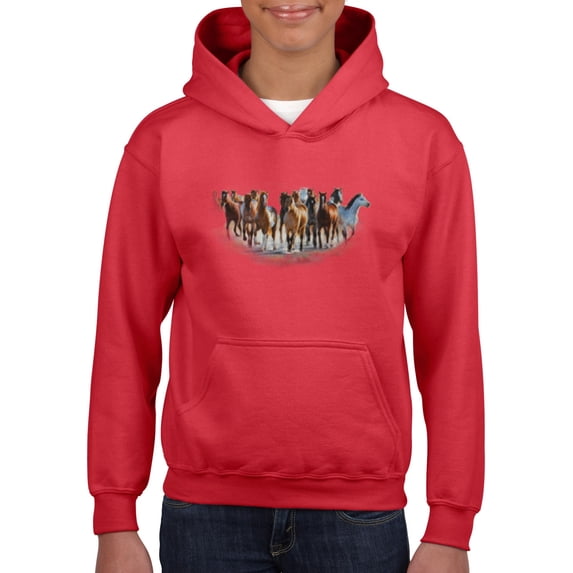 NIB - Big Girls Hoodies and Sweatshirts - Horses Herd