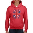 thumbnail image 1 of NIB - Big Girls Hoodies and Sweatshirts - Union Jack British Flag, 1 of 5