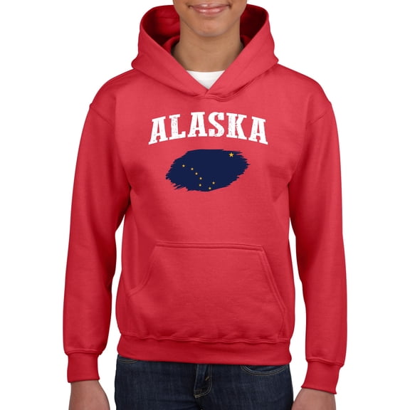 NIB - Big Girls Hoodies and Sweatshirts, up to Big Girls Size 24 - Alaska Flag