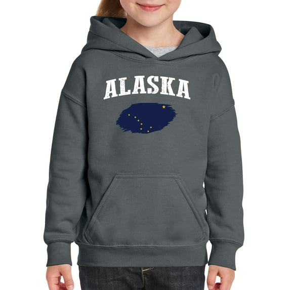 NIB - Big Girls Hoodies and Sweatshirts, up to Big Girls Size 24 - Alaska Flag