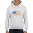 thumbnail image 1 of NIB - Big Girls Hoodies and Sweatshirts - American Flag USA in Gold, 1 of 5