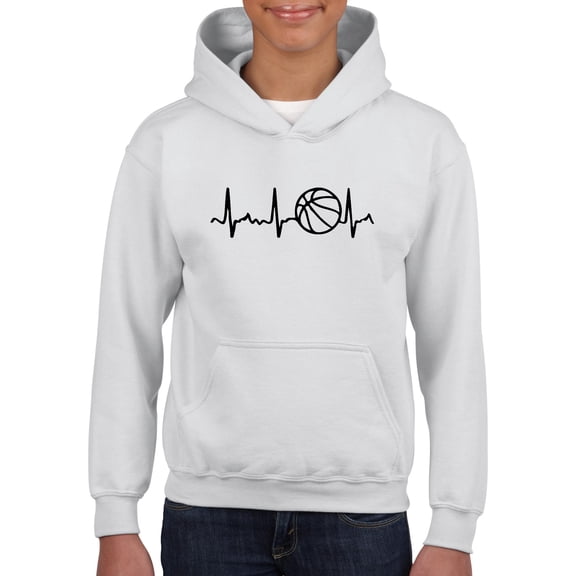 NIB - Big Girls Hoodies and Sweatshirts, up to Big Girls Size 24 - Basketball Heartbeat