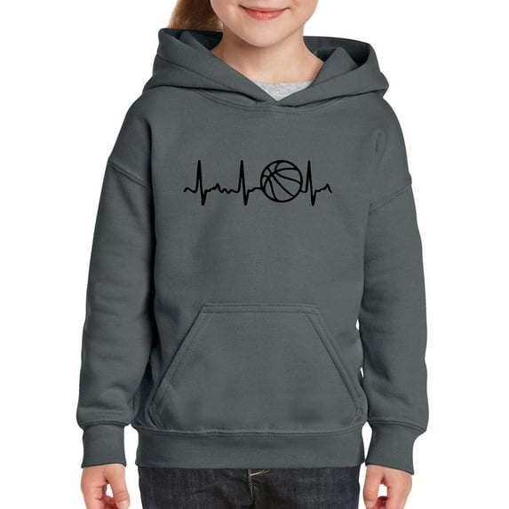 NIB - Big Girls Hoodies and Sweatshirts, up to Big Girls Size 24 - Basketball Heartbeat