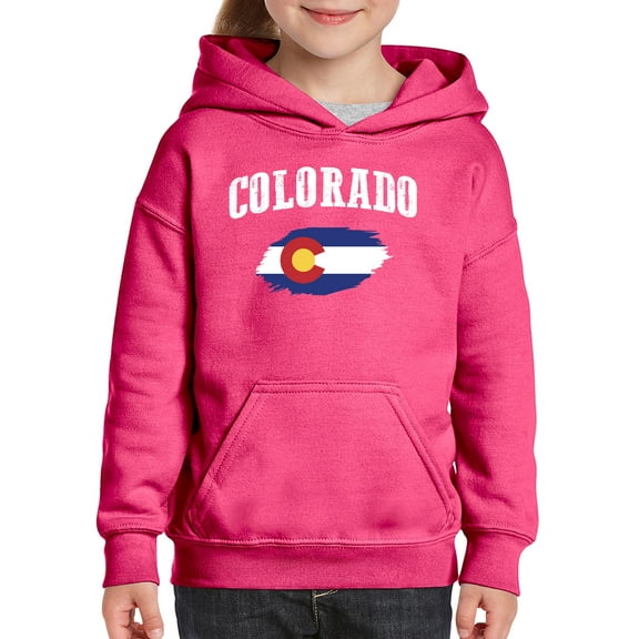 NIB - Big Girls Hoodies and Sweatshirts, up to Big Girls Size 24 - Colorado Flag