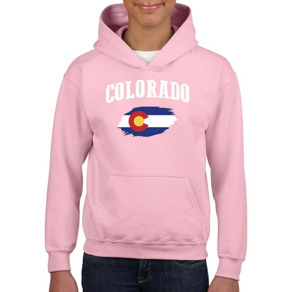 NIB - Big Girls Hoodies and Sweatshirts, up to Big Girls Size 24 - Colorado Flag