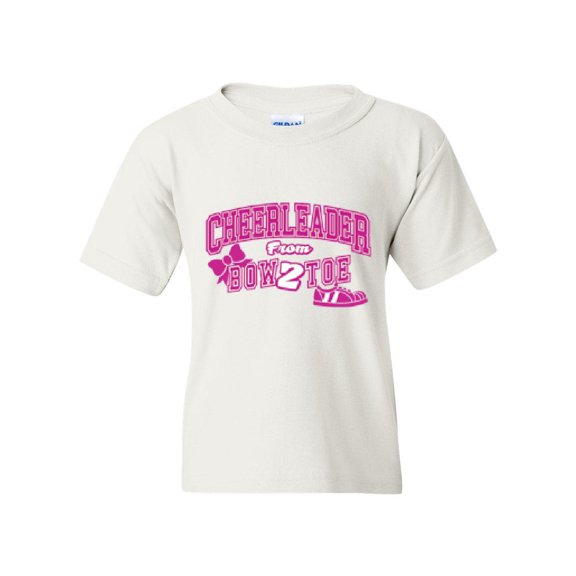 NIB - Big Girls T-Shirts and Tank Tops - Cheerleader Bow 2 Toe