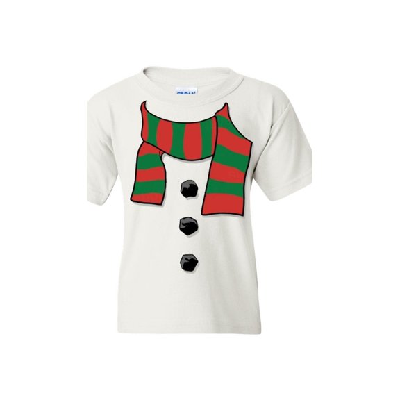 NIB - Big Girls T-Shirts and Tank Tops - Christmas Snowman Scarf