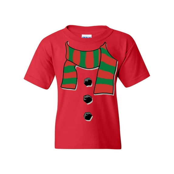 NIB - Big Girls T-Shirts and Tank Tops - Christmas Snowman Scarf