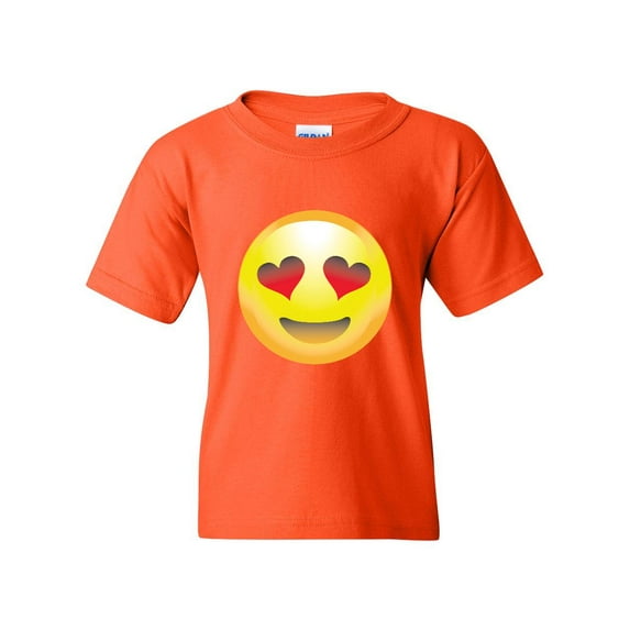 NIB - Big Girls T-Shirts and Tank Tops - Emoji Heart-Shaped Eyes