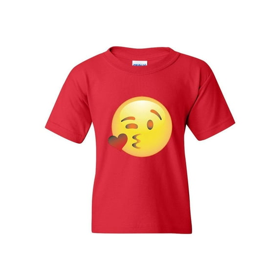 NIB - Big Girls T-Shirts and Tank Tops - Emoji Winky Face