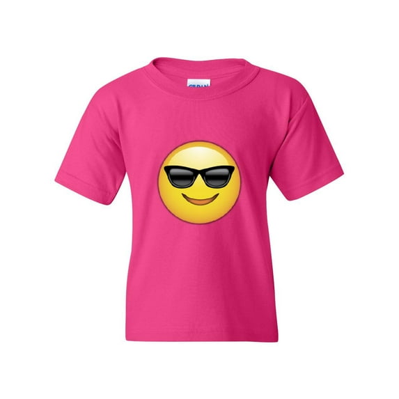NIB - Big Girls T-Shirts and Tank Tops - Emoji with Sunglasses