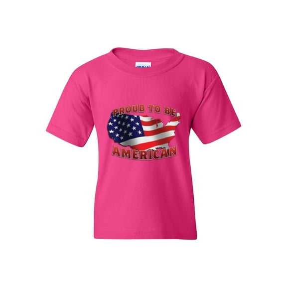 NIB - Big Girls T-Shirts and Tank Tops, up to Big Girls Size 24 - American Proud To Be US Flag