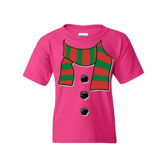 NIB - Big Girls T-Shirts and Tank Tops, up to Big Girls Size 24 - Christmas Snowman Scarf