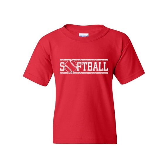 NIB - Big Girls T-Shirts and Tank Tops - Softball with Ball