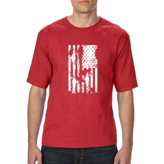 NIB - Big Men's T-Shirt - American Flag 4th of July