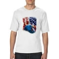 thumbnail image 1 of NIB - Big Men's T-Shirt - American Flag 4th of July, 1 of 5