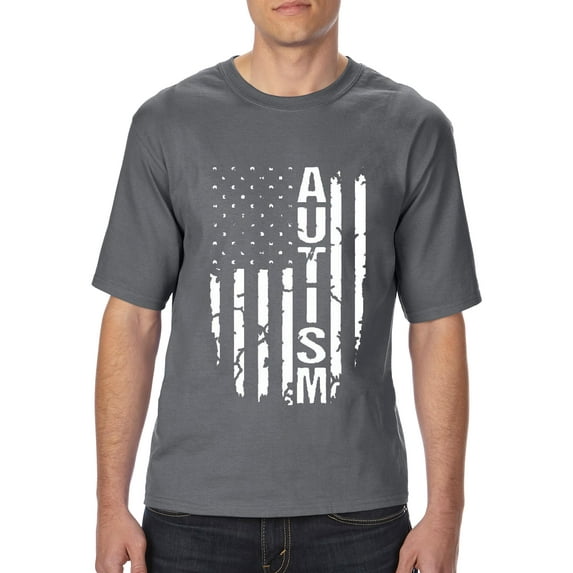 NIB - Big Men's T-Shirt - Autism Flag
