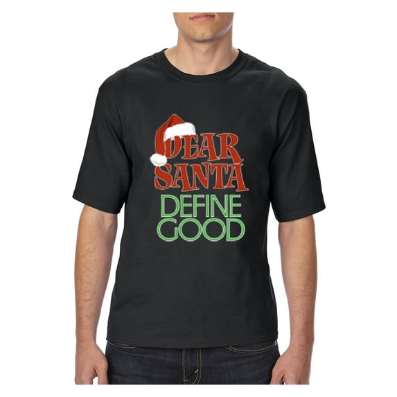 NIB - Big Men's T-Shirt - Christmas Define Good
