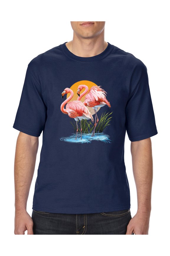 - Big Men's T-Shirt - Flamingo
