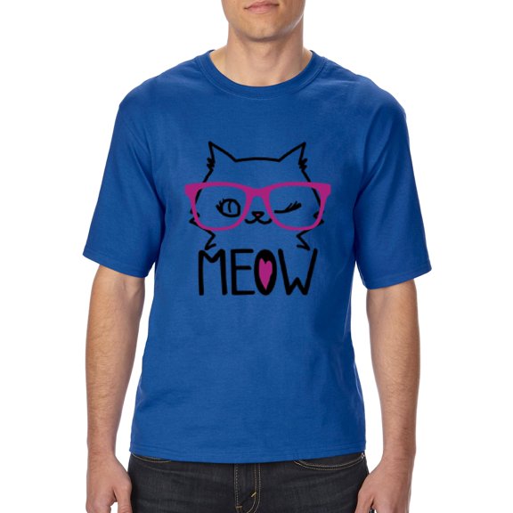 NIB - Big Men's T-Shirt - Meow Cute Cat Kitty
