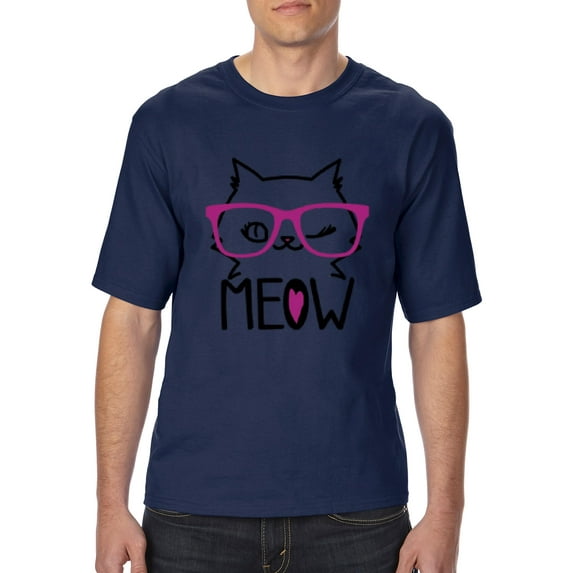 NIB - Big Men's T-Shirt - Meow Cute Cat Kitty