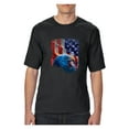 thumbnail image 1 of NIB - Big Men's T-Shirt, up to Tall Size 3XLT - American Flag 4th of July, 1 of 5