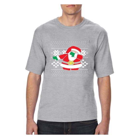 NIB - Big Men's T-Shirt, up to Tall Size 3XLT - Christmas Dancing Santa