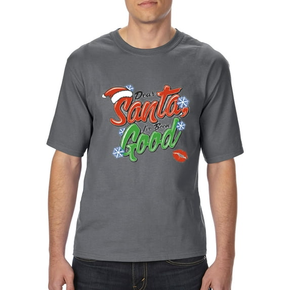 NIB - Big Men's T-Shirt, up to Tall Size 3XLT - Christmas Dear Santa