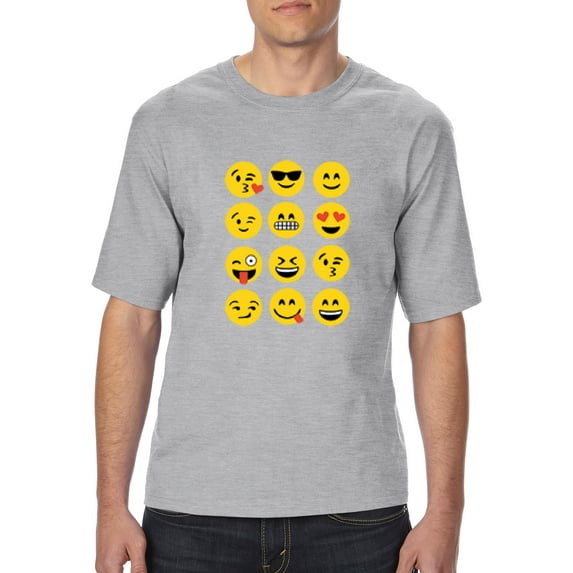 NIB - Big Men's T-Shirt, up to Tall Size 3XLT - Emoji Group