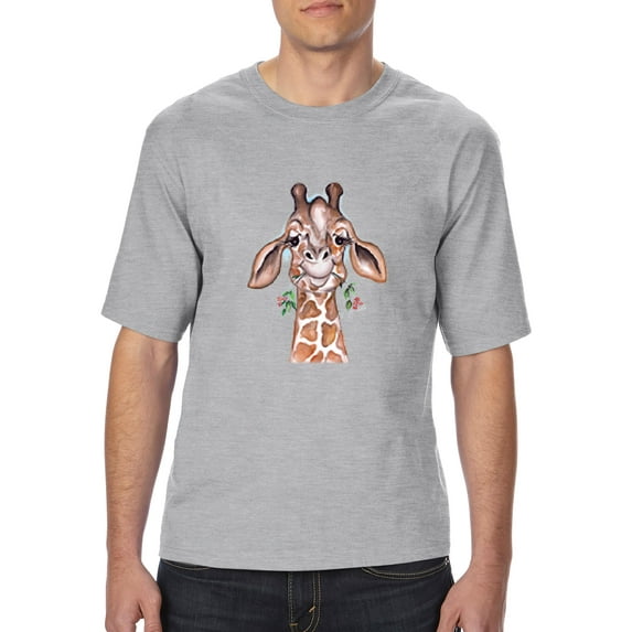 NIB - Big Men's T-Shirt, up to Tall Size 3XLT - Giraffe