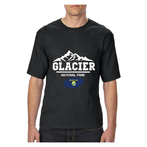 NIB - Big Men's T-Shirt, up to Tall Size 3XLT - Glacier National Park