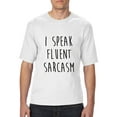 thumbnail image 1 of NIB - Big Men's T-Shirt, up to Tall Size 3XLT - I Speak Fluent Sarcasm, 1 of 5
