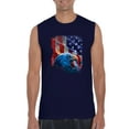 thumbnail image 1 of IWPF - Men's Graphic T-Shirt Sleeveless - American Flag 4th of July, 1 of 5