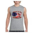 thumbnail image 1 of NIB - Men's Graphic T-Shirt Sleeveless - American Proud To Be US Flag, 1 of 5