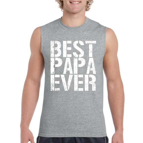 NIB - Men's Graphic T-Shirt Sleeveless - Best Papa