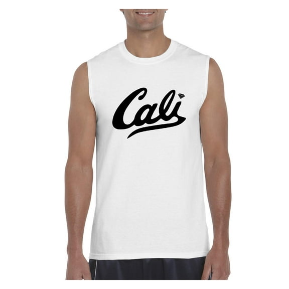 NIB - Men's Graphic T-Shirt Sleeveless - California Cali