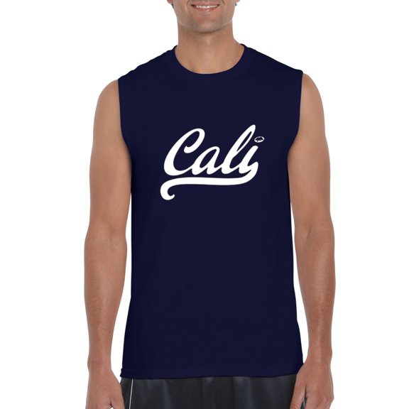 NIB - Men's Graphic T-Shirt Sleeveless - California Cali