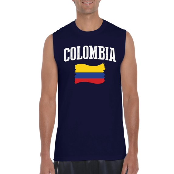 NIB - Men's Graphic T-Shirt Sleeveless - Colombia