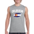 thumbnail image 1 of NIB - Men's Graphic T-Shirt Sleeveless - Colorado Flag, 1 of 5