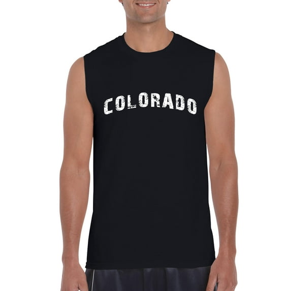 NIB - Men's Graphic T-Shirt Sleeveless - Colorado