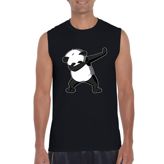 NIB - Men's Graphic T-Shirt Sleeveless - Dancing Panda