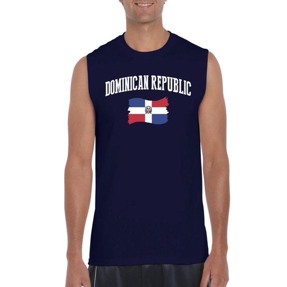 NIB - Men's Graphic T-Shirt Sleeveless - Dominican Republic